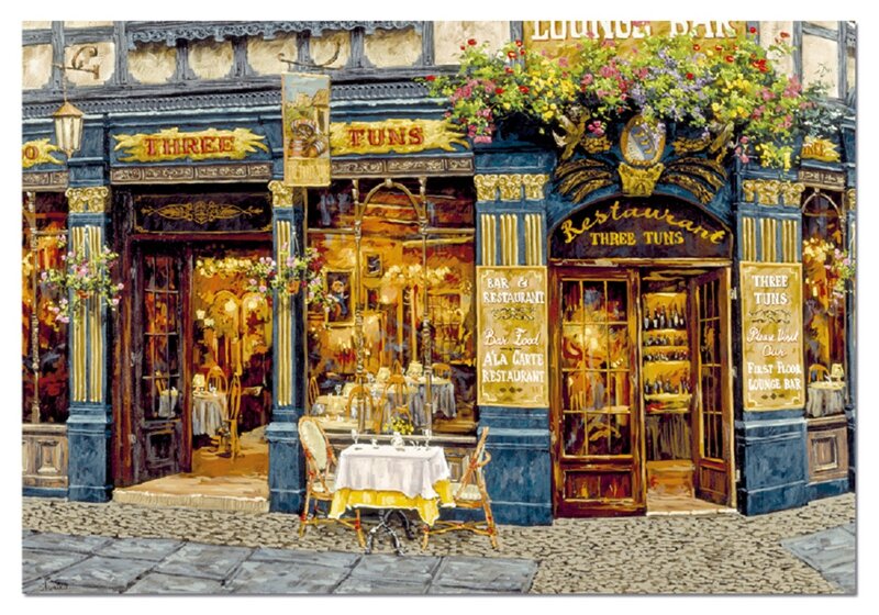 Restaurant Facade — Blue