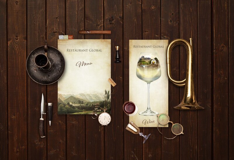 Restaurant Menu Display