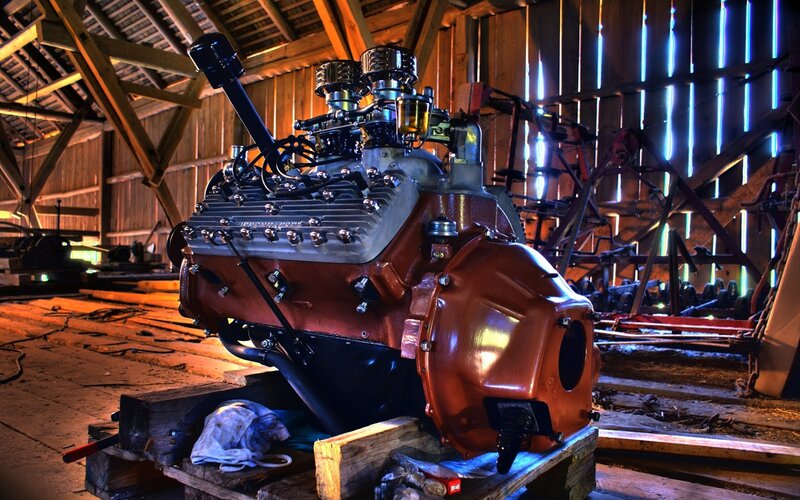 Restored Engine on Pallet