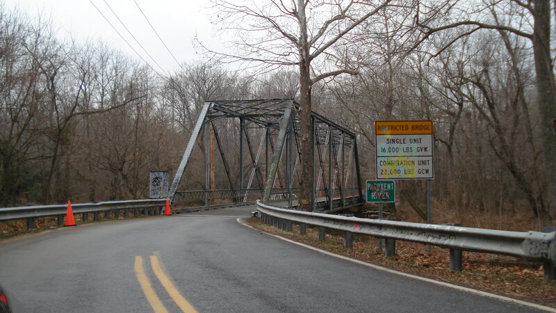 Restricted bridge over Patuxent River