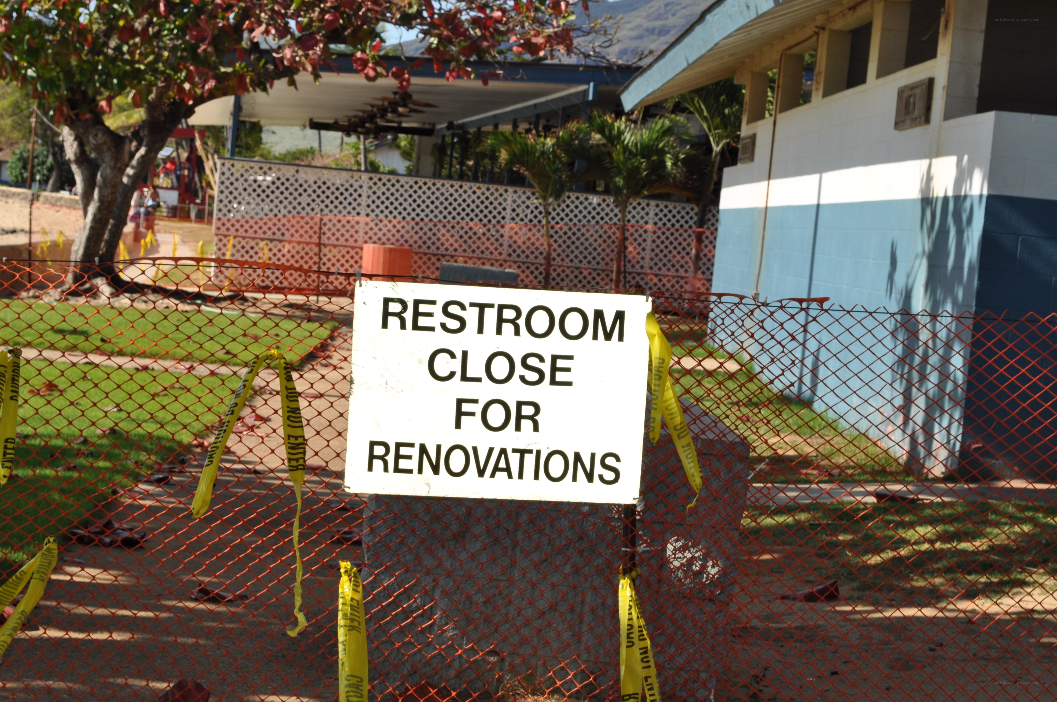 Restroom closed for renovations