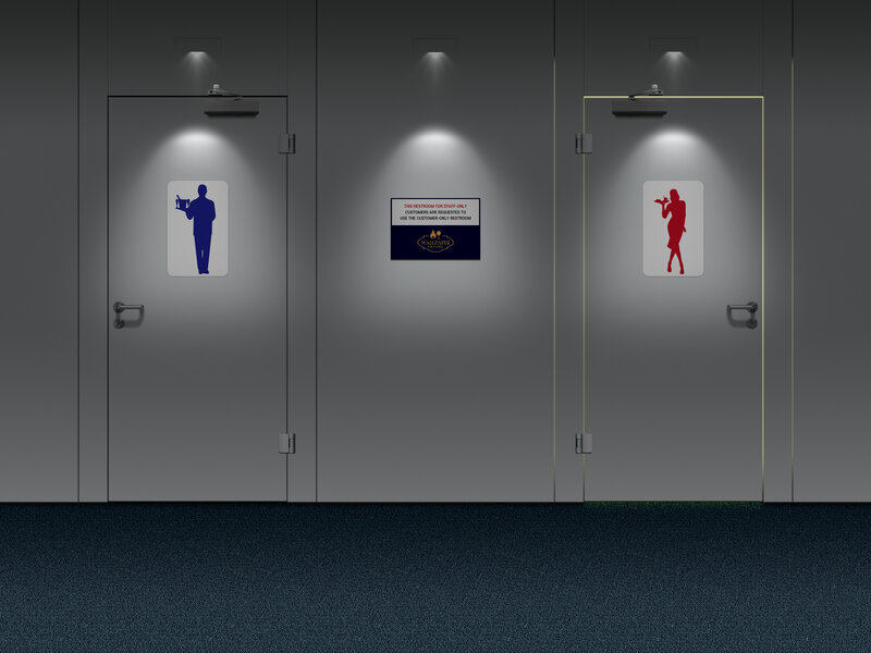 Restroom Doors