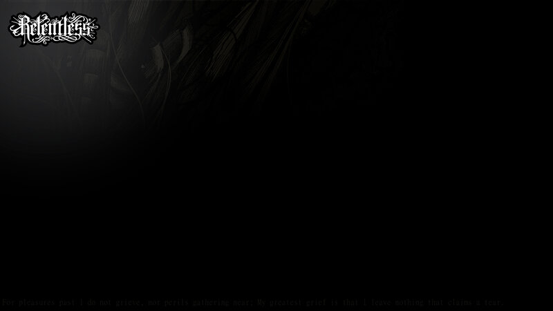 Retentless logo and quote