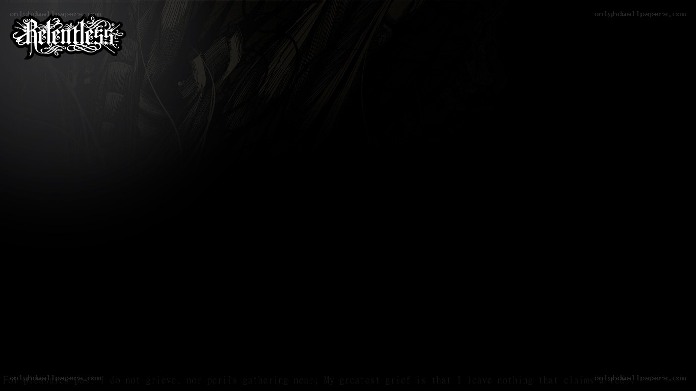Retentless logo and quote