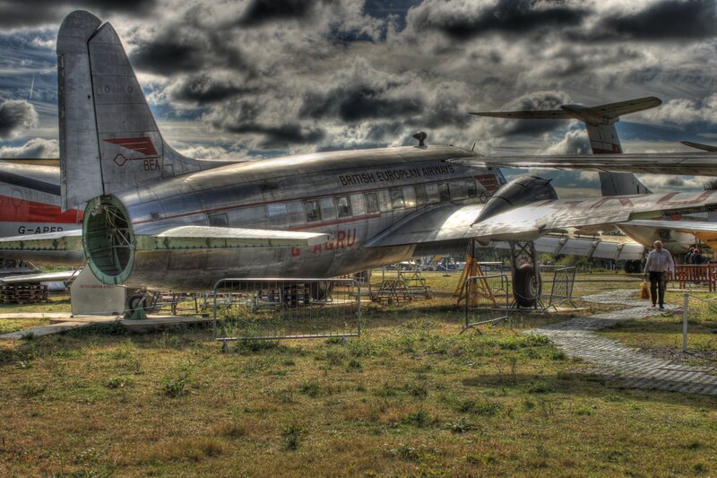 Retired Airplane on Display