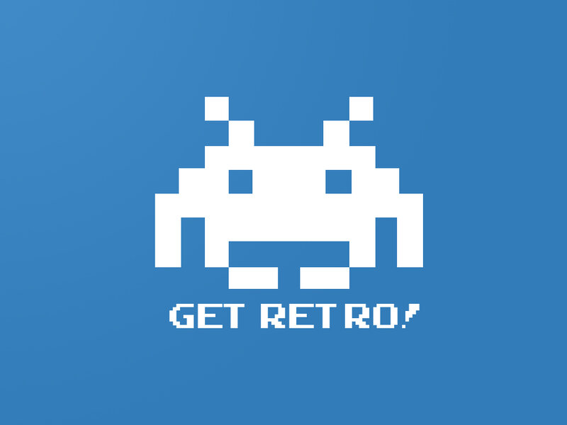 Retro alien graphic