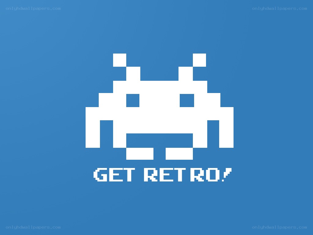 Retro alien graphic