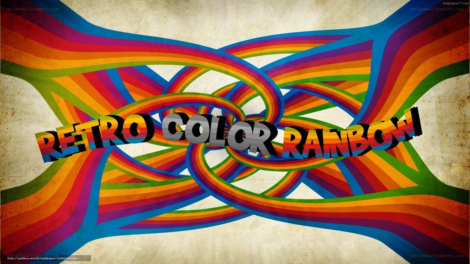 Retro Color Rainbow Design