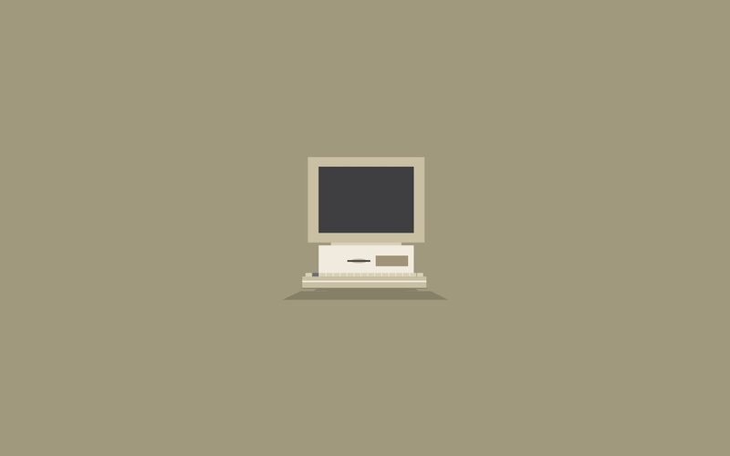 retro computer illustration