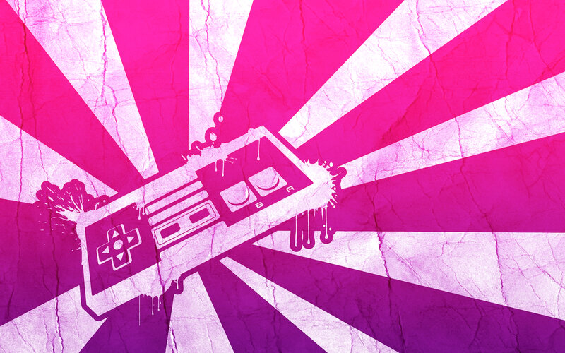 retro game controller art