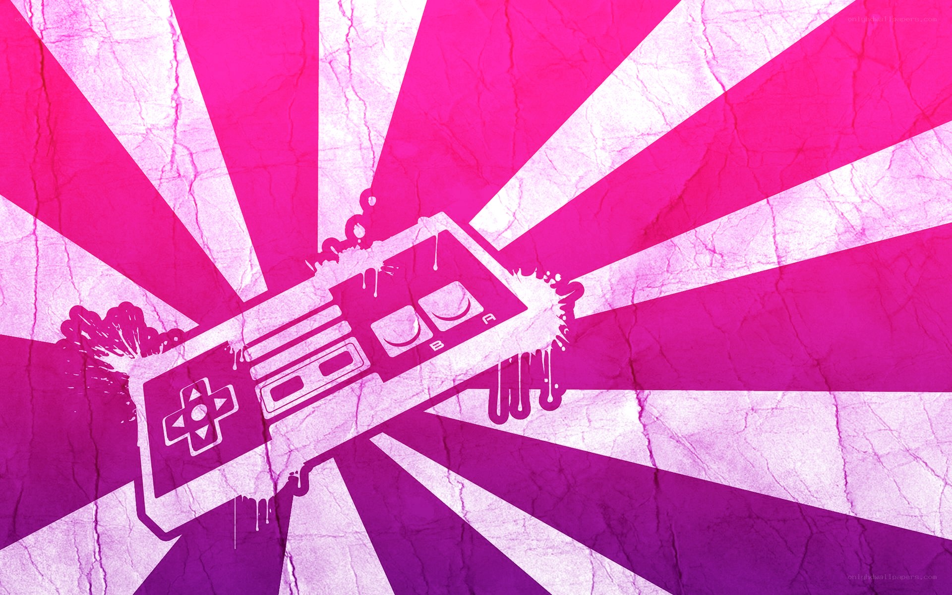 retro game controller art