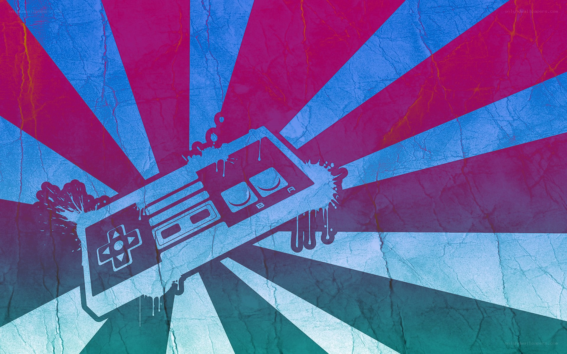 Retro game controller art