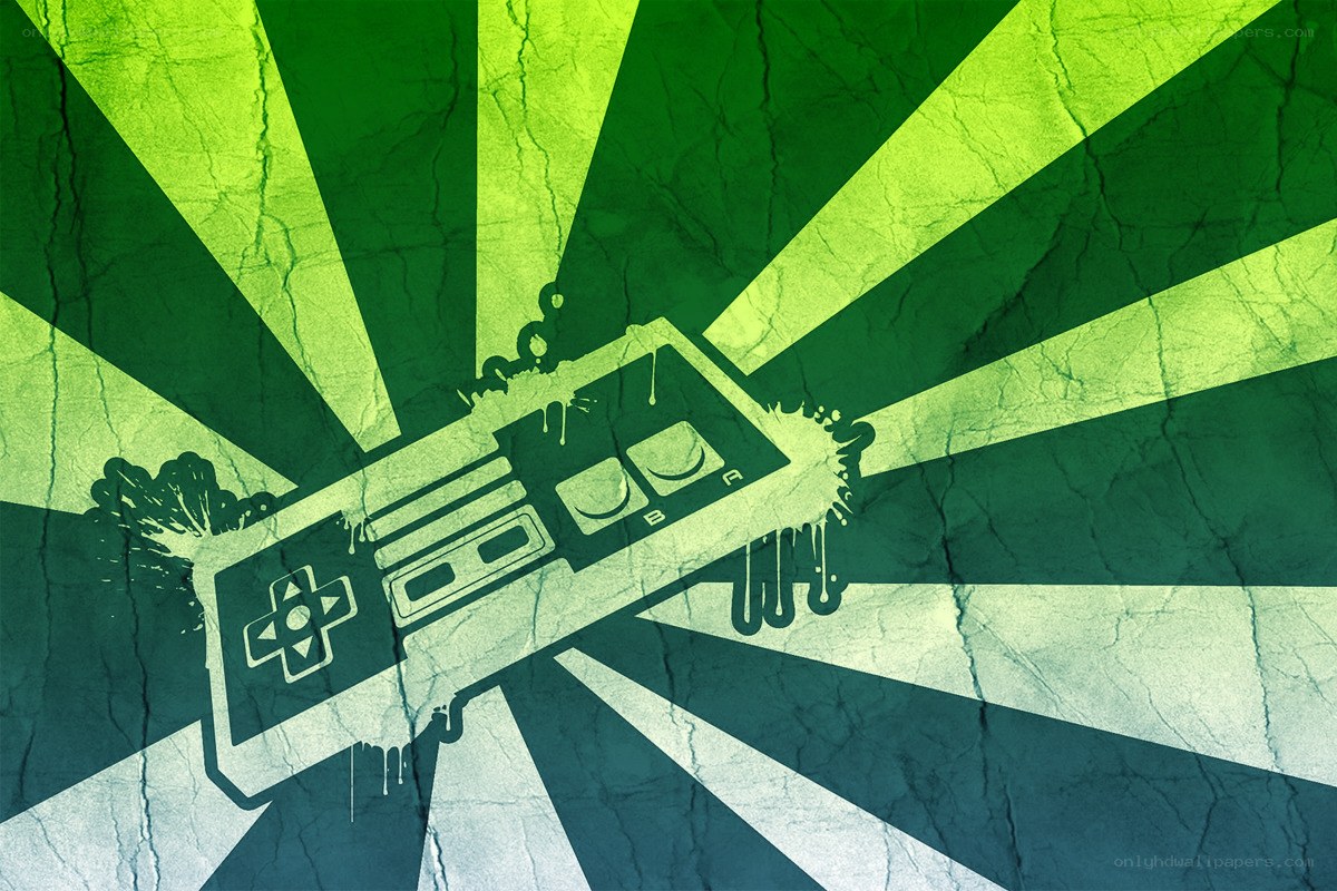 retro game controller art