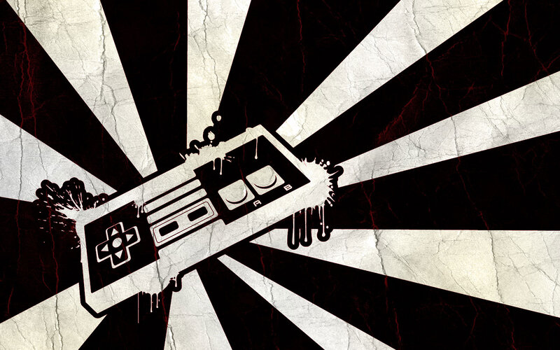 Retro game controller explosion