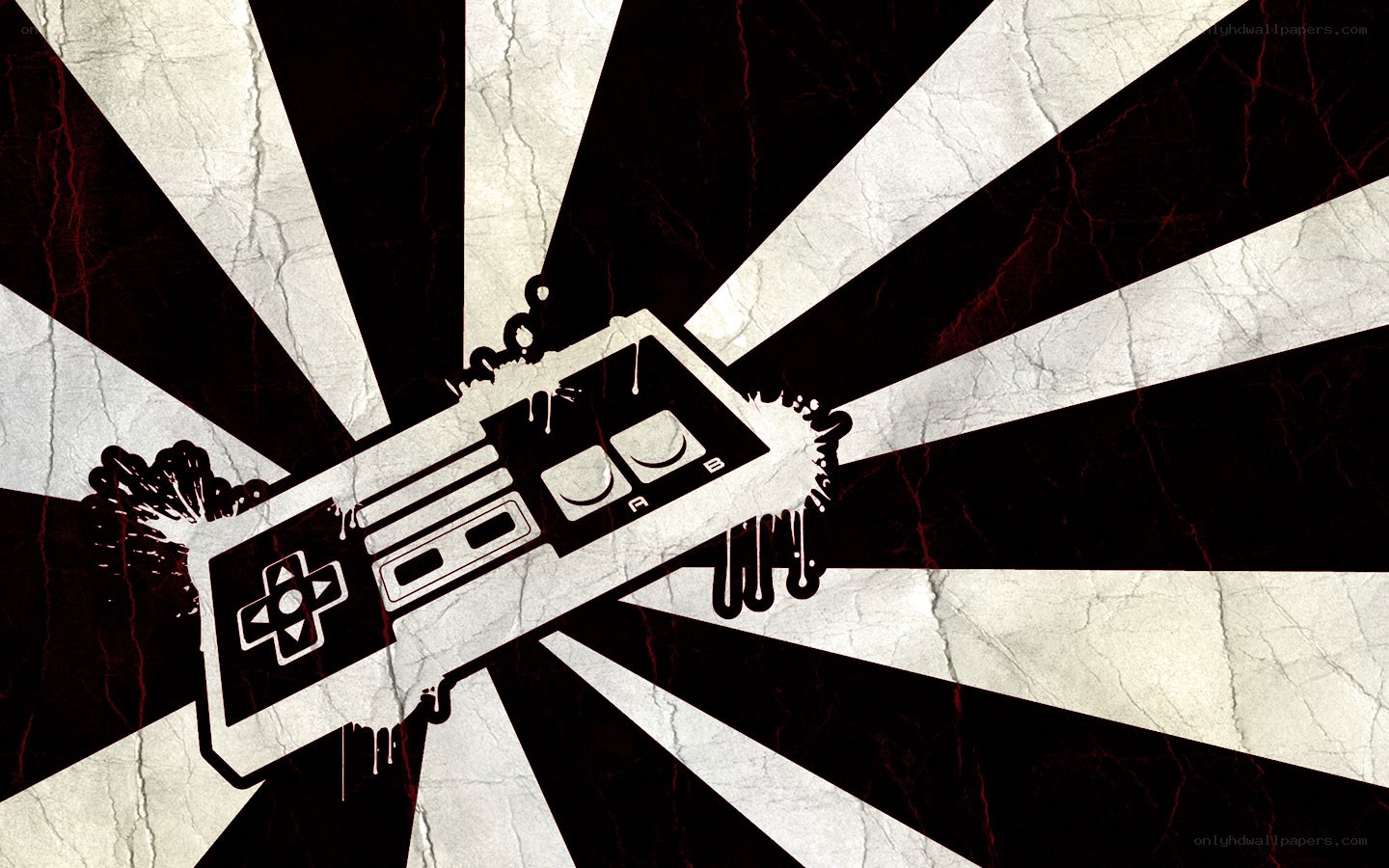 Retro game controller explosion