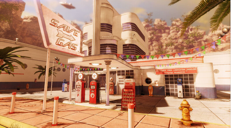 Retro Gas Station