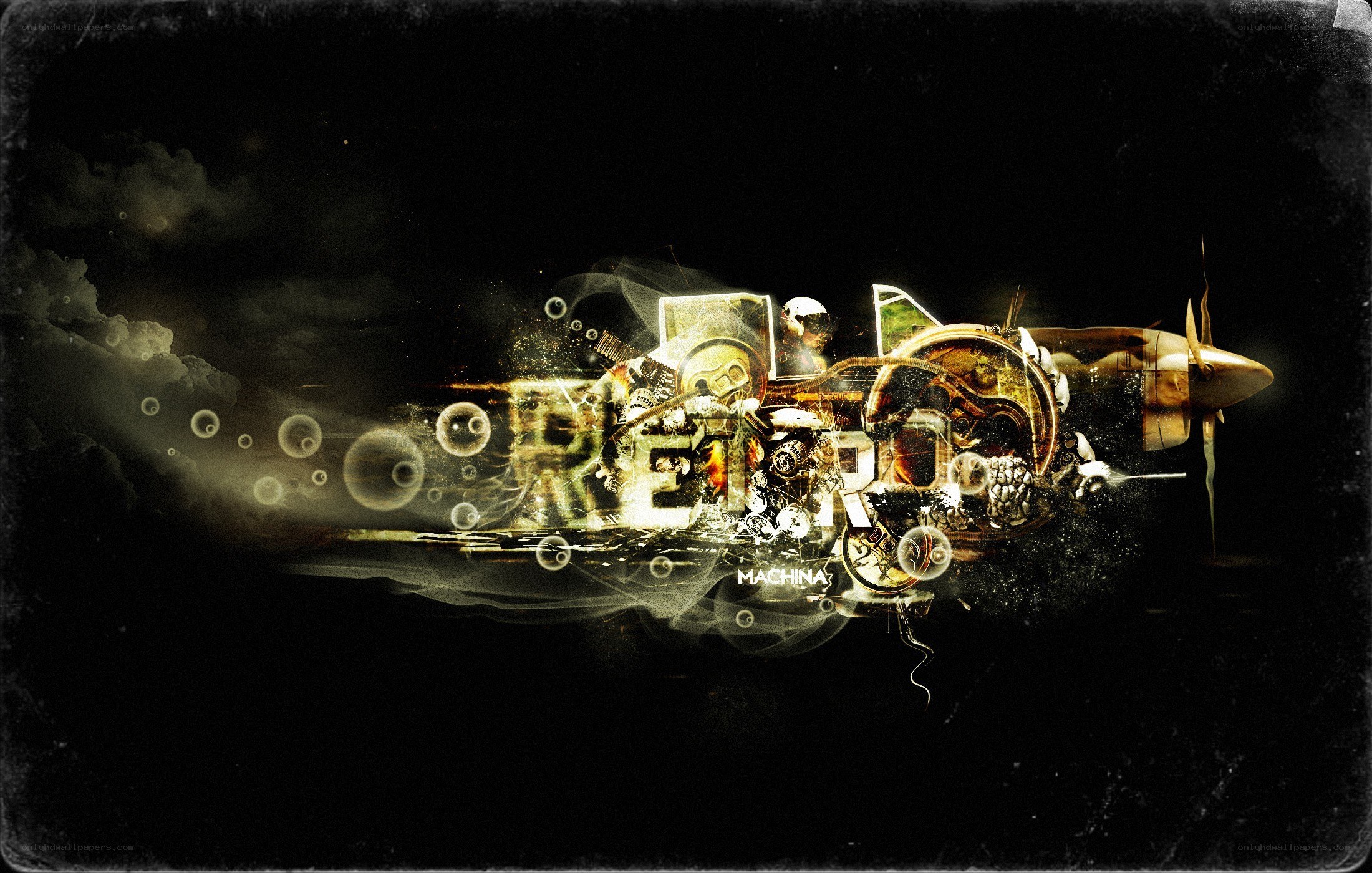 retro machine art