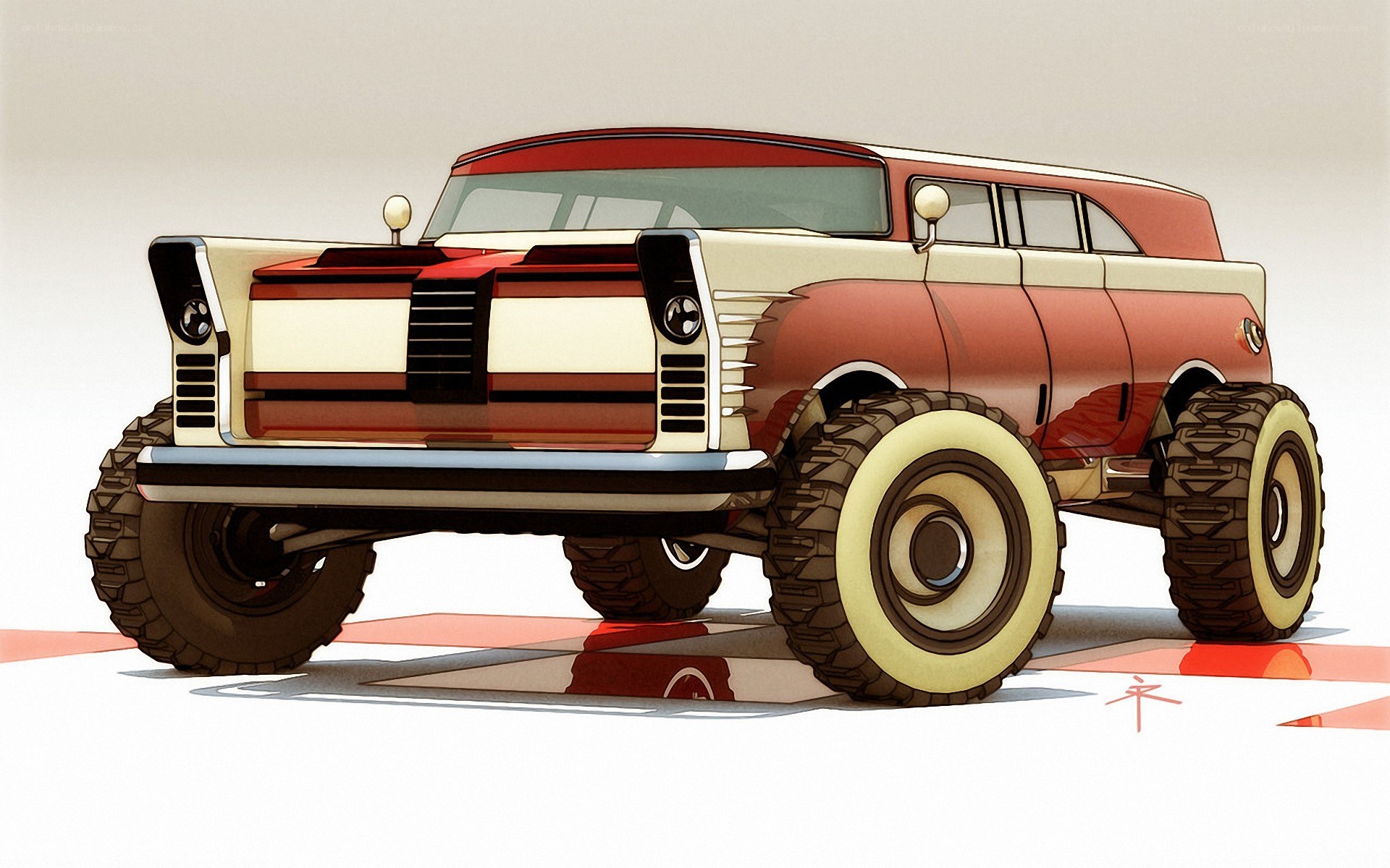 Retro monster truck concept