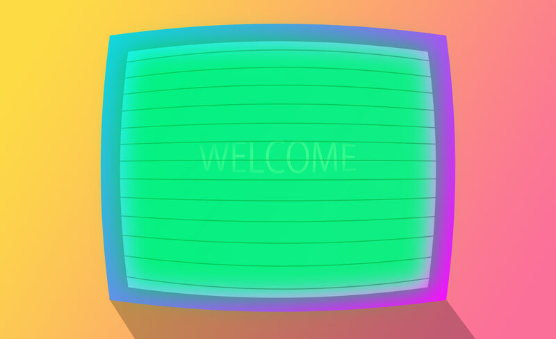 Retro Television Screen