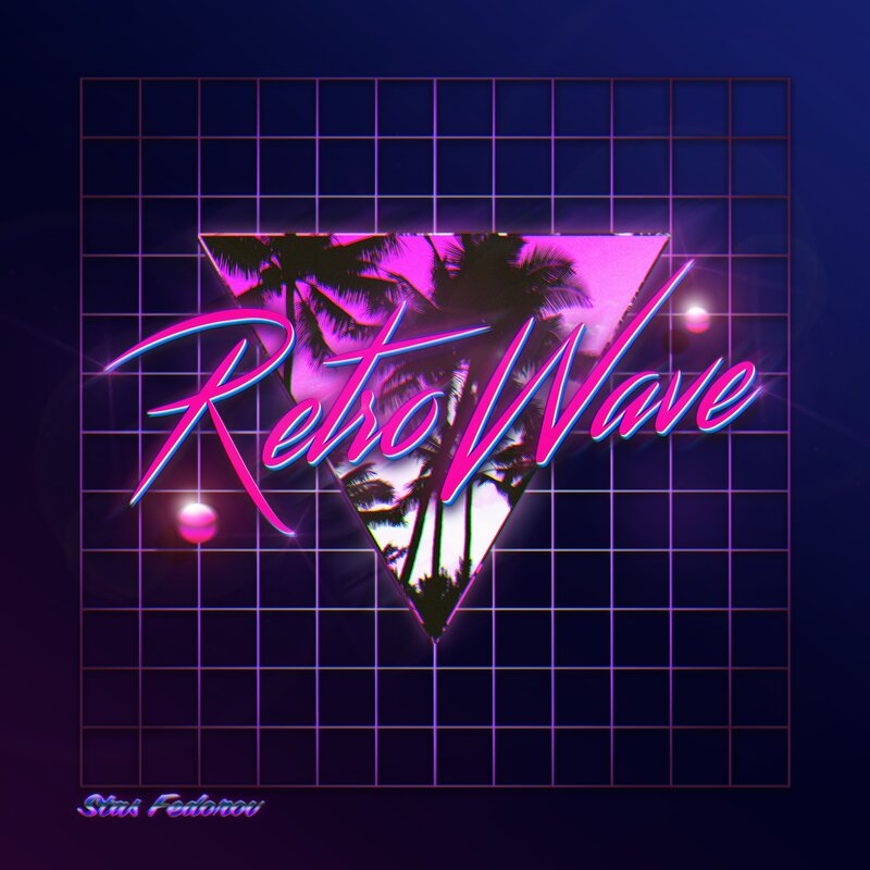 RetroWave Logo — Purple