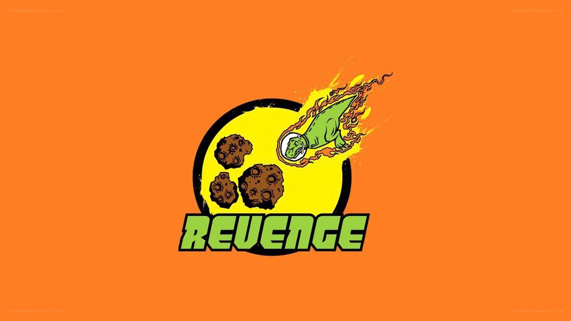 Revenge logo with dinosaur