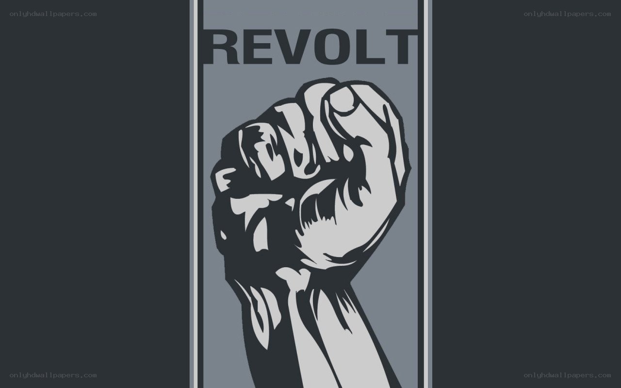 Revolt fist poster