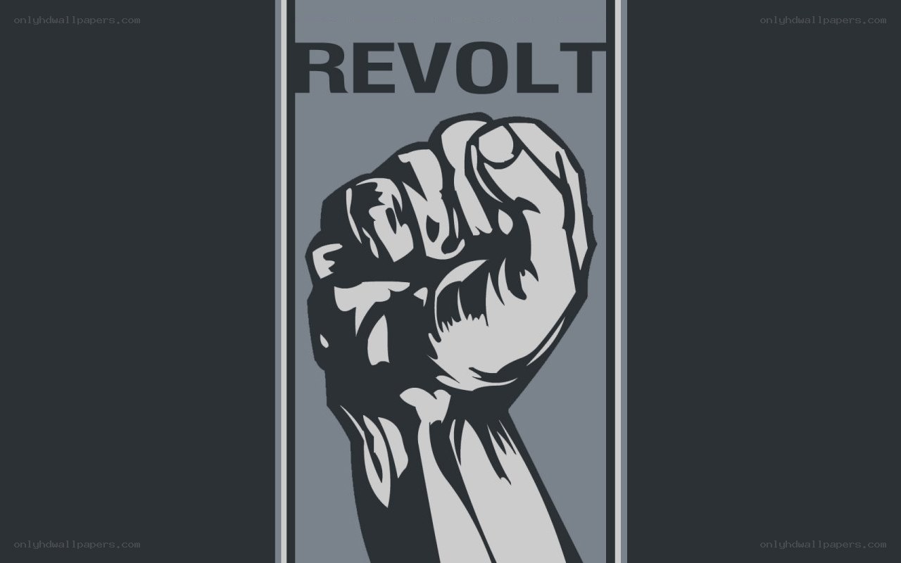 Revolt fist poster