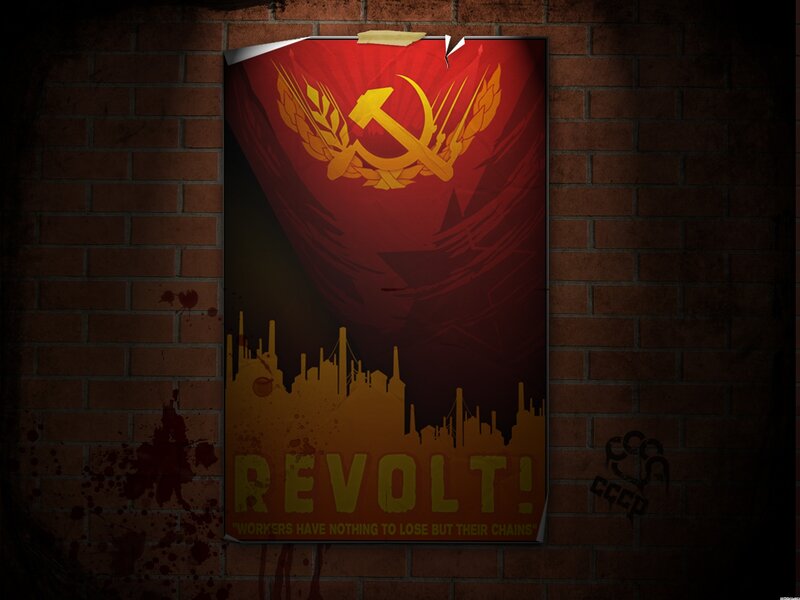 Revolt propaganda poster