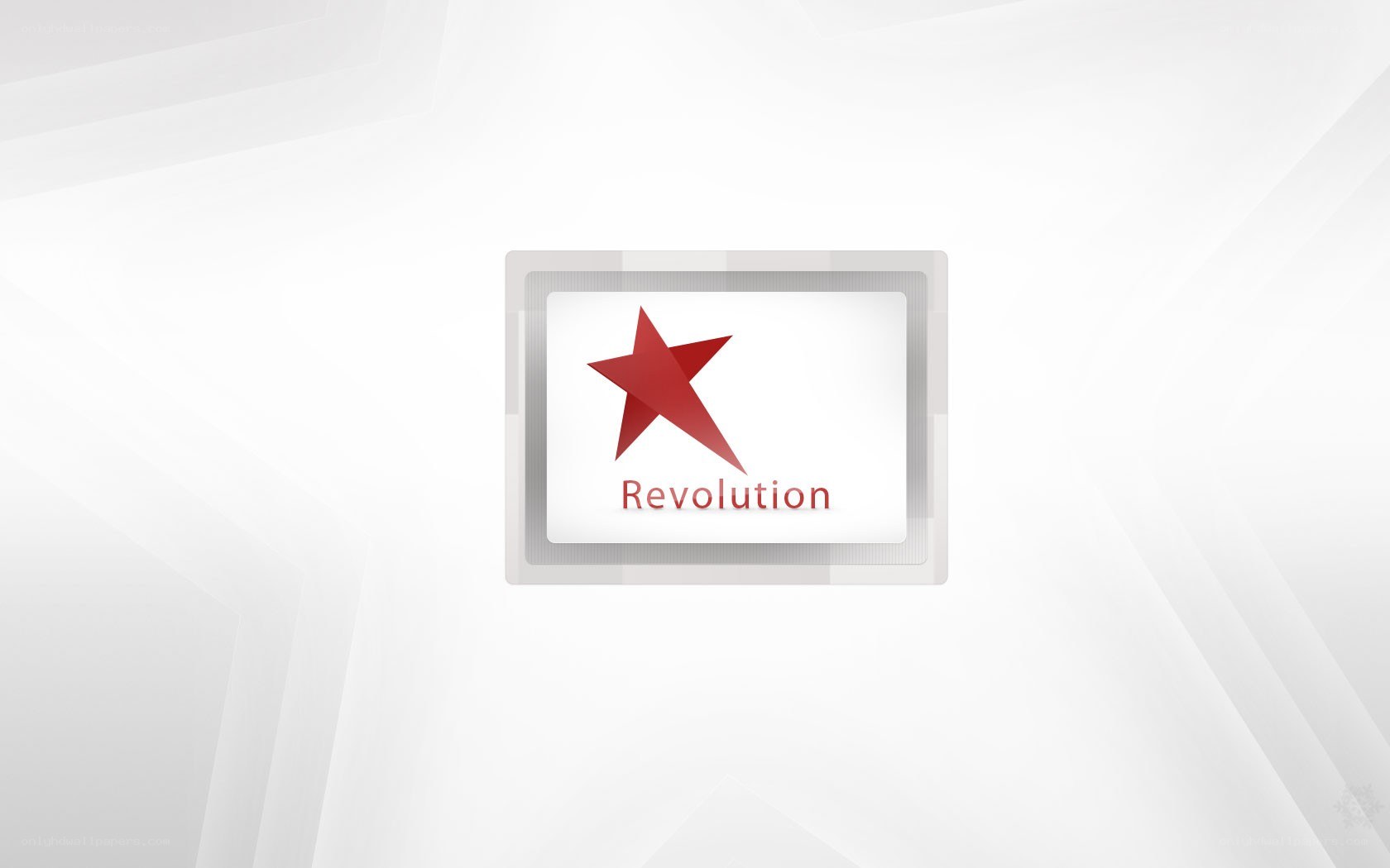 Revolution logo on white background