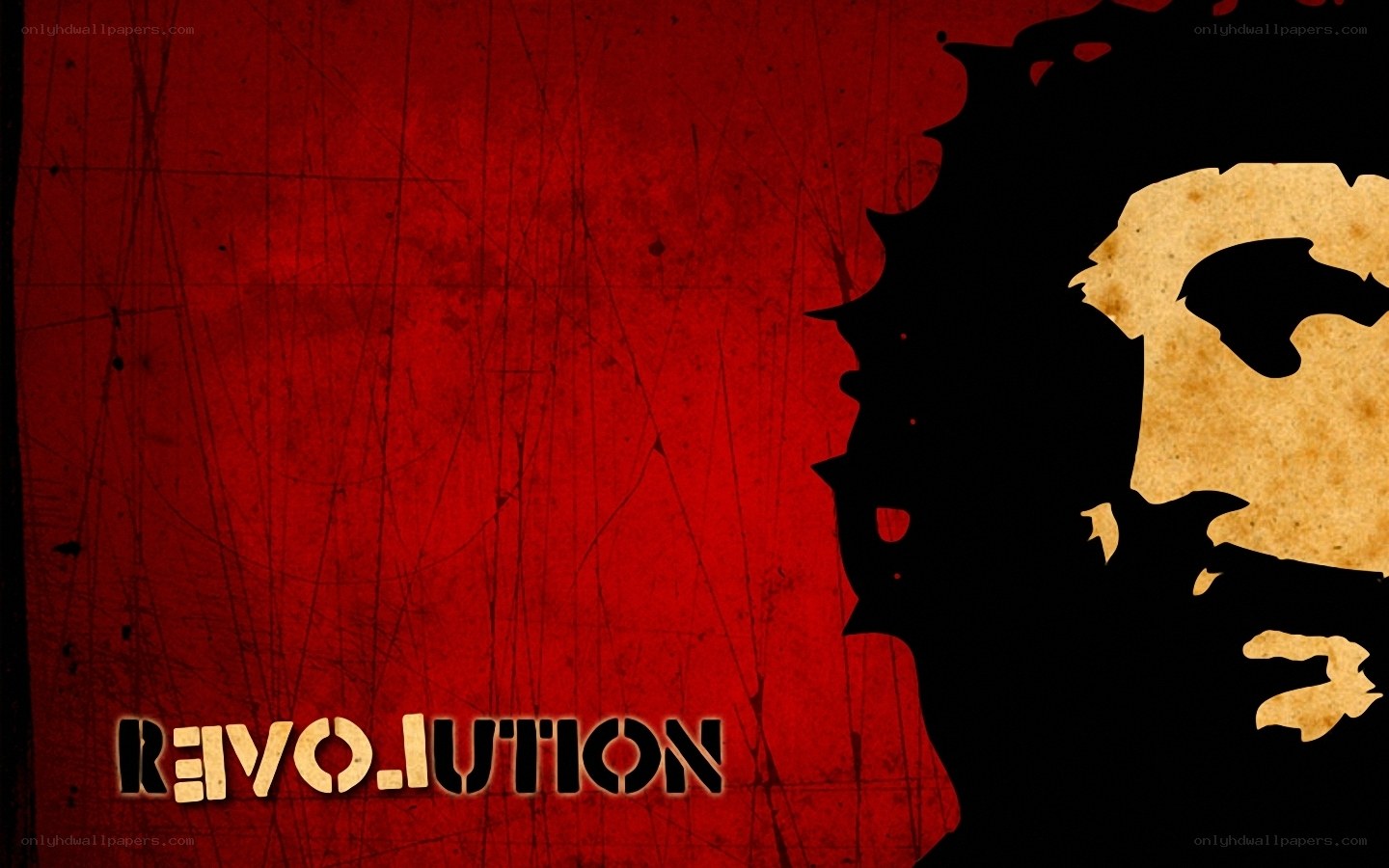 revolution poster with silhouette