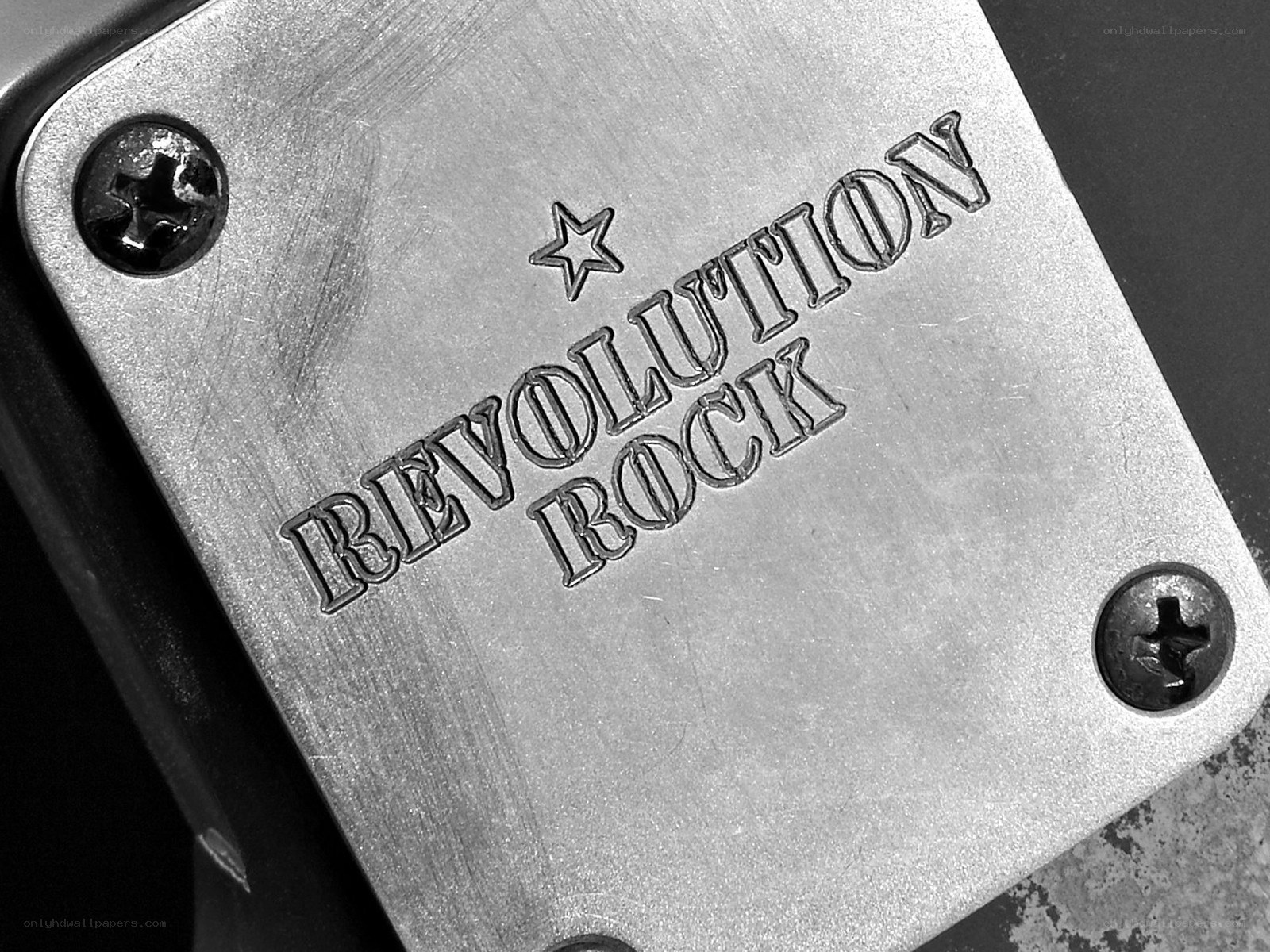Revolution Rock metal plate