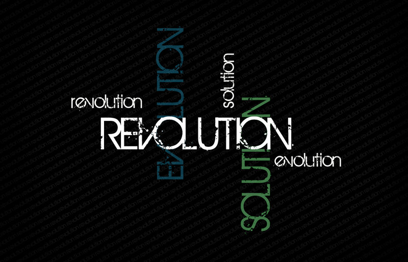 Revolution word art