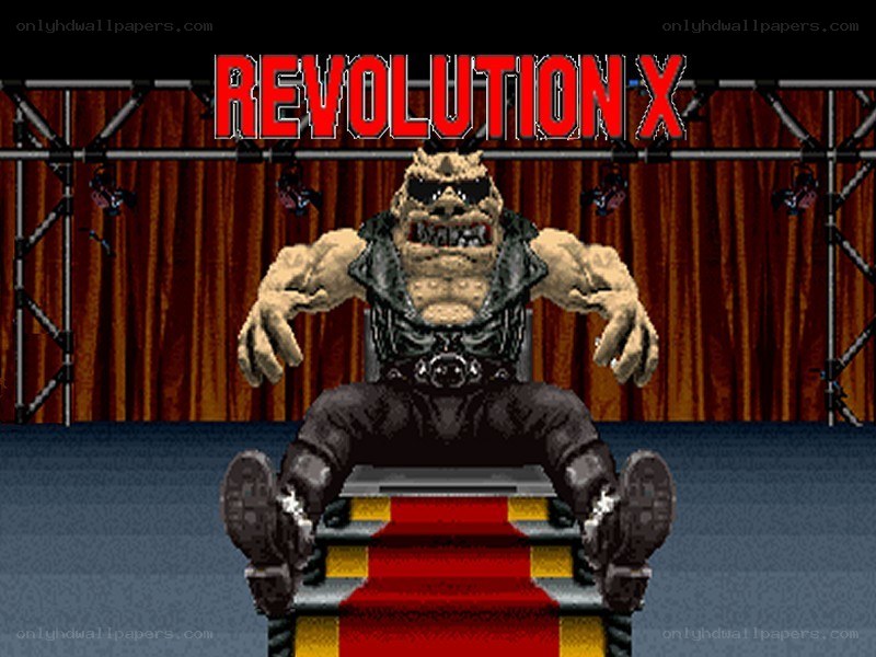 Revolution X title screen
