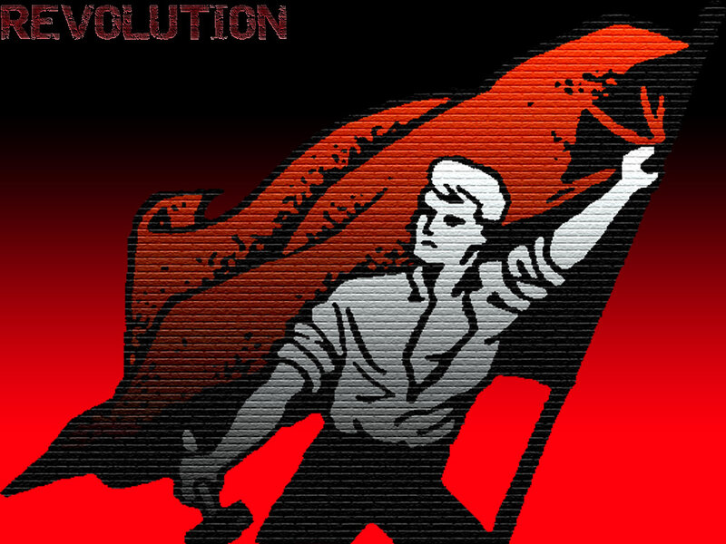 Revolutionary worker poster