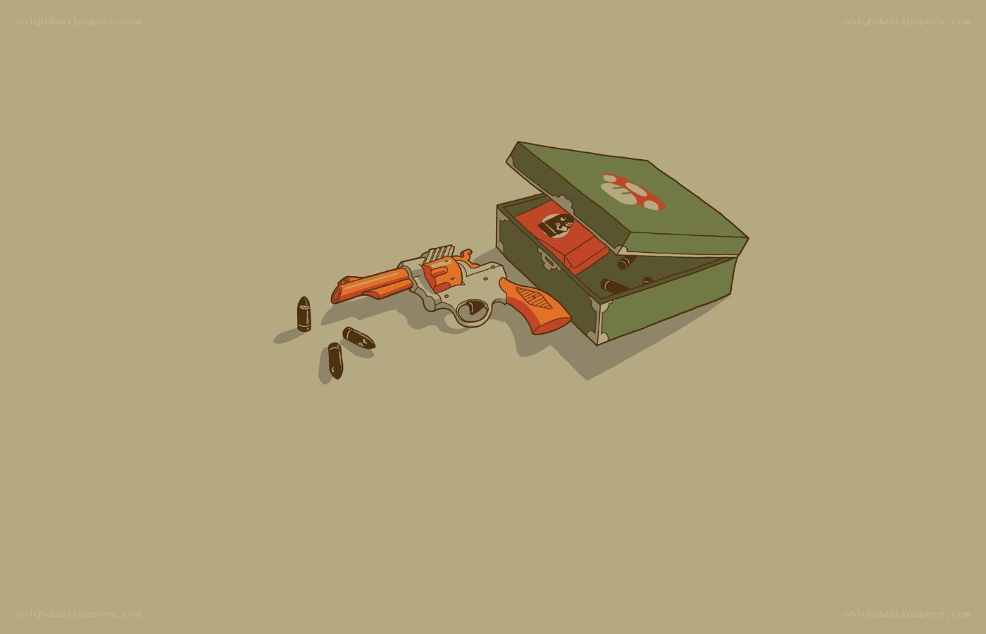 Revolver and ammunition box