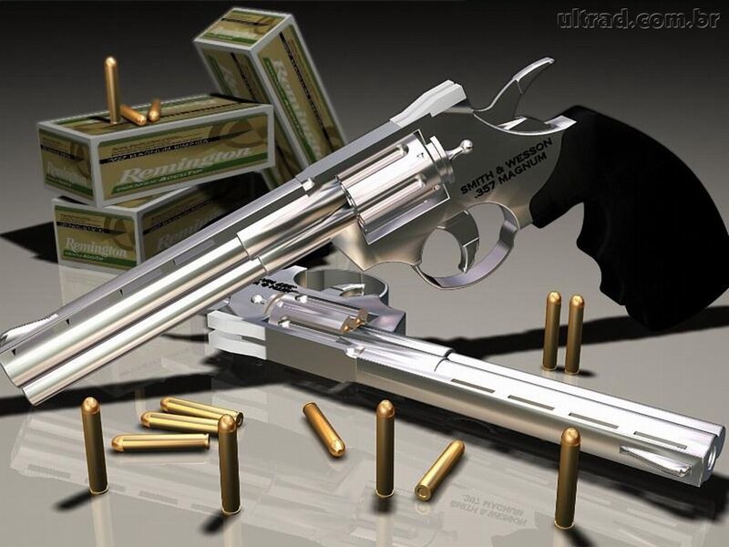 Revolver and Ammunition — Silver