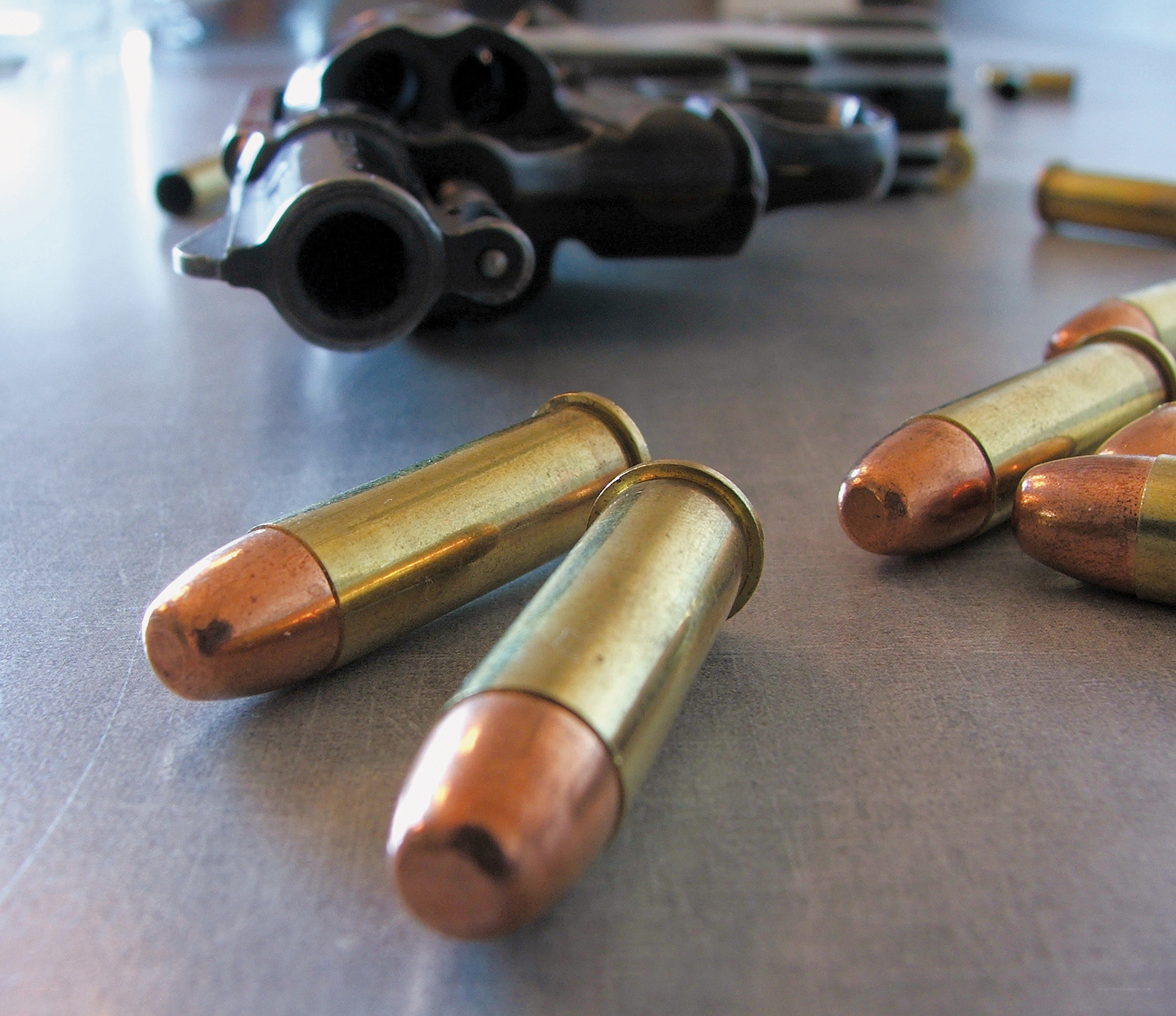 revolver and ammunition