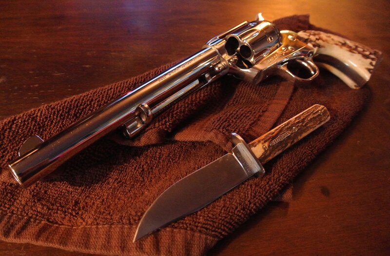 Revolver and Knife