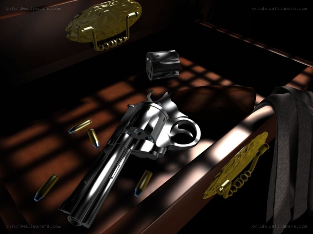 Revolver in a drawer