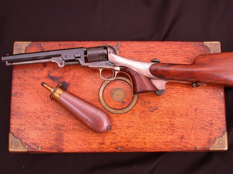 Revolver in Wooden Case — Brown, Neutral, Photograph