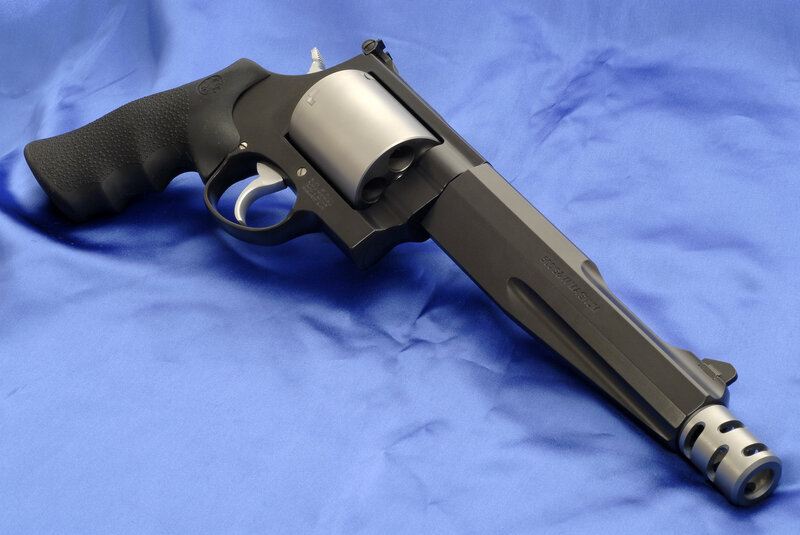 Revolver on Blue Cloth — Neutral, Photograph