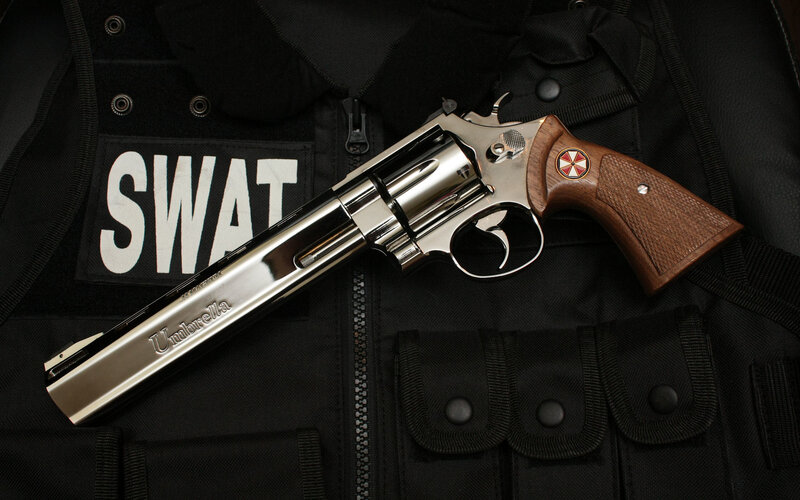 Revolver on Tactical Vest