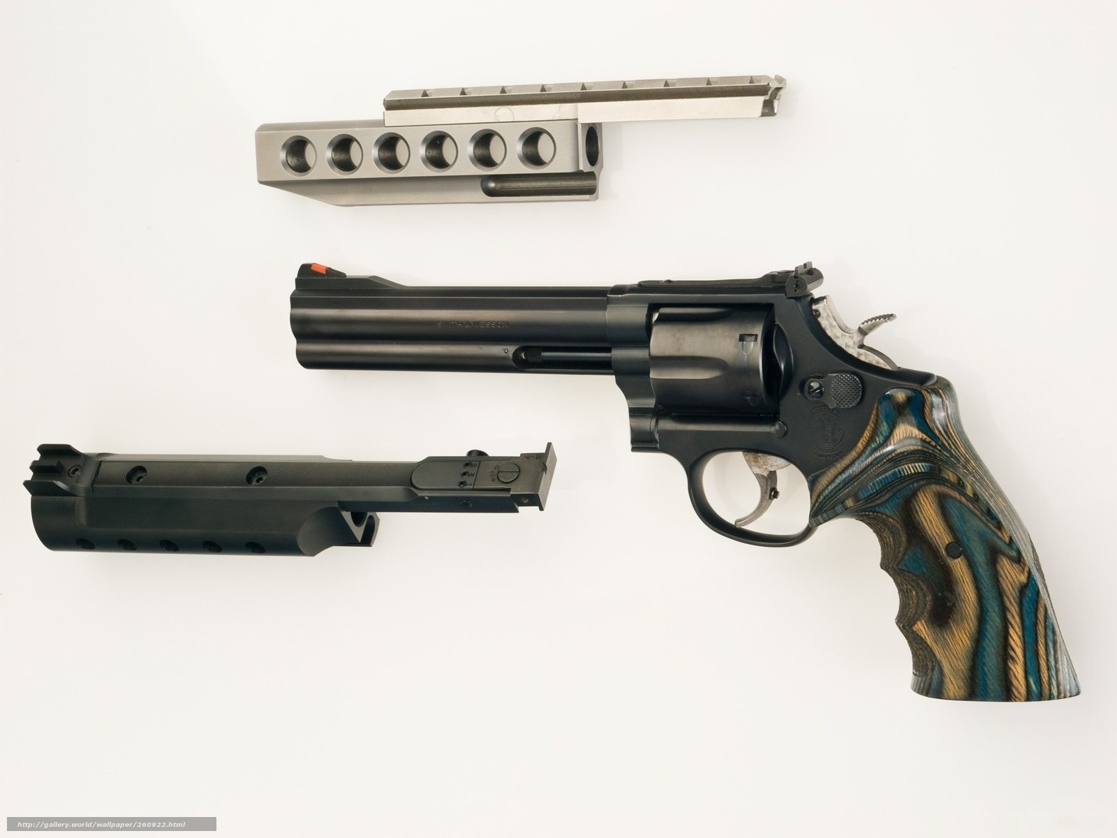 Revolver with accessories