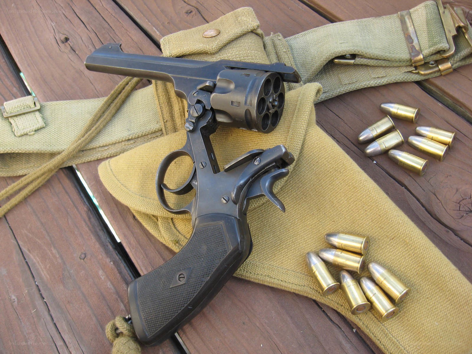 revolver with ammunition
