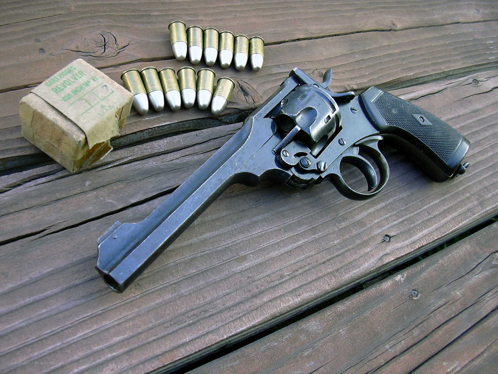 Revolver with ammunition