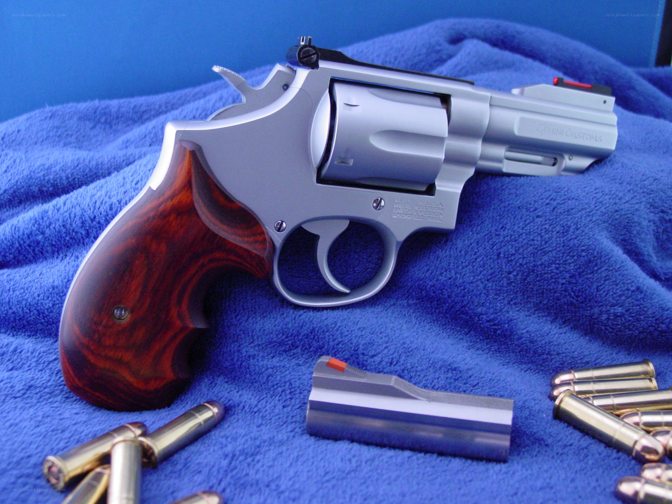 revolver with ammunition