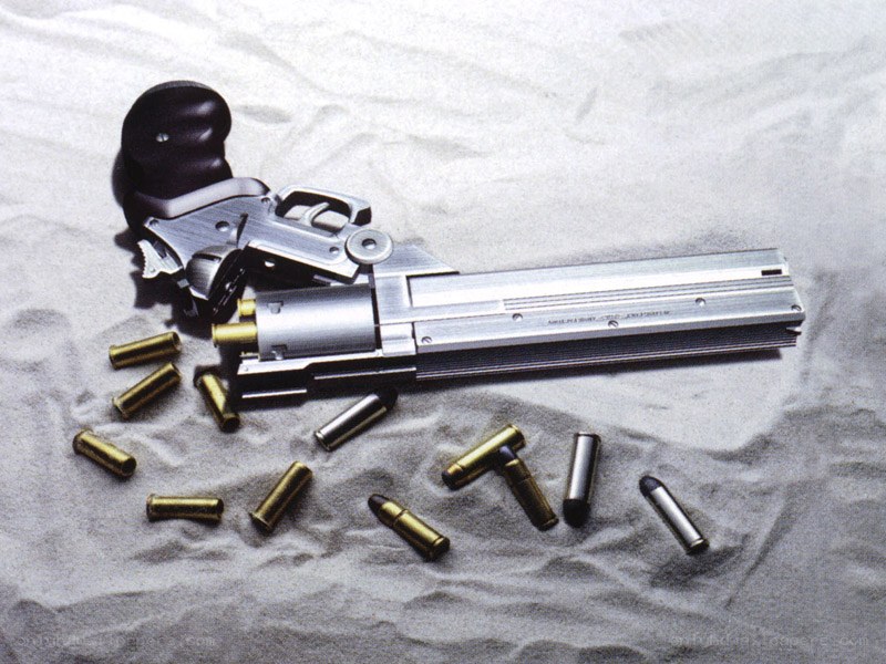 revolver with ammunition
