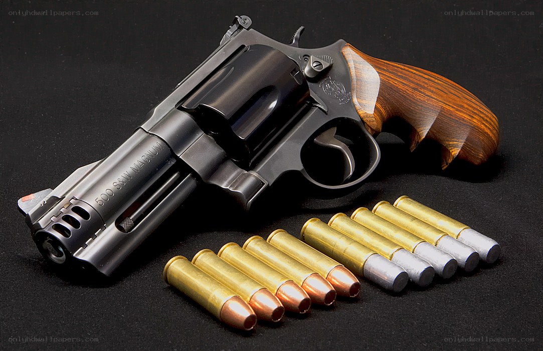 revolver with ammunition