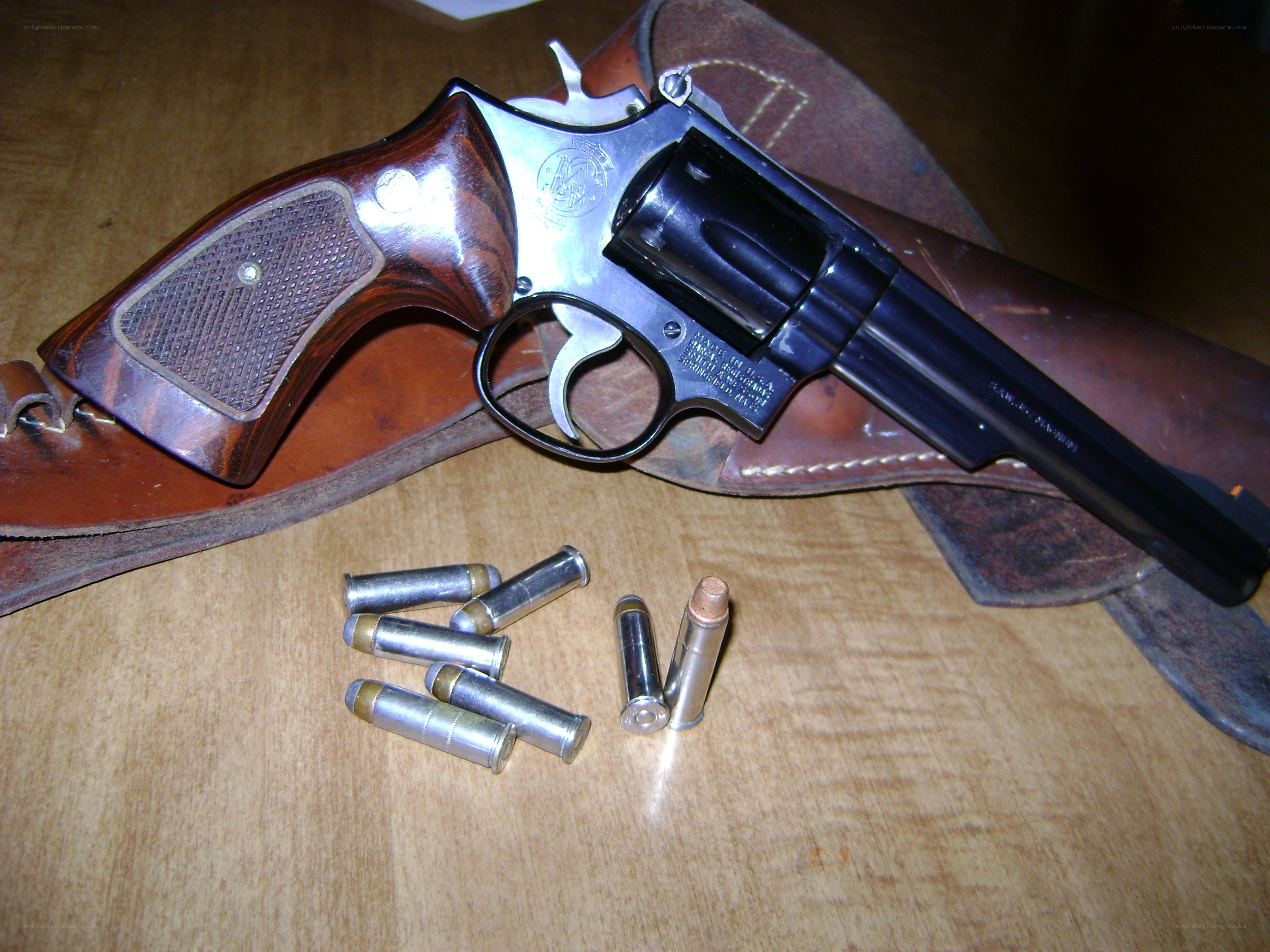 revolver with ammunition
