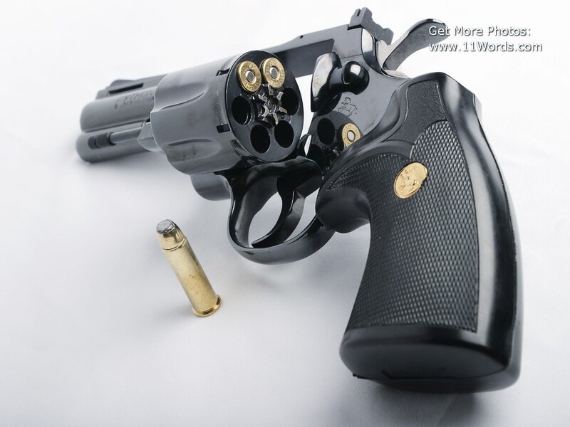 revolver with ammunition